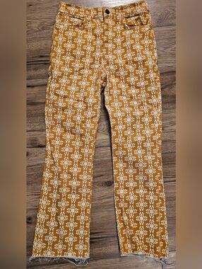 Zara Print Jeans